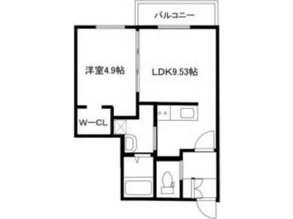 ARTE(1LDK/2階)の間取り写真