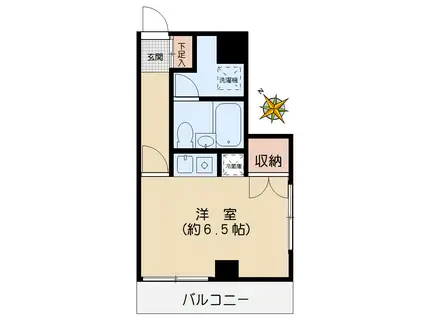 メゾン浅嘉(1K/2階)の間取り写真