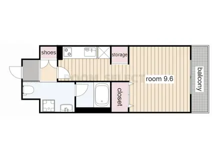 グレーシアコート金山(1K/10階)の間取り写真