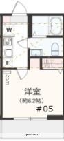 アザーレ・クオン本厚木(1K/1階)の間取り写真