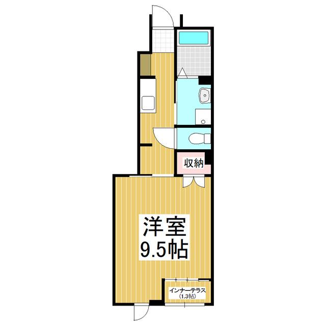 高宮北アパート工事(1K/1階)の間取り写真