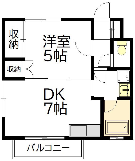セイレジデンス(1DK/1階)の間取り写真