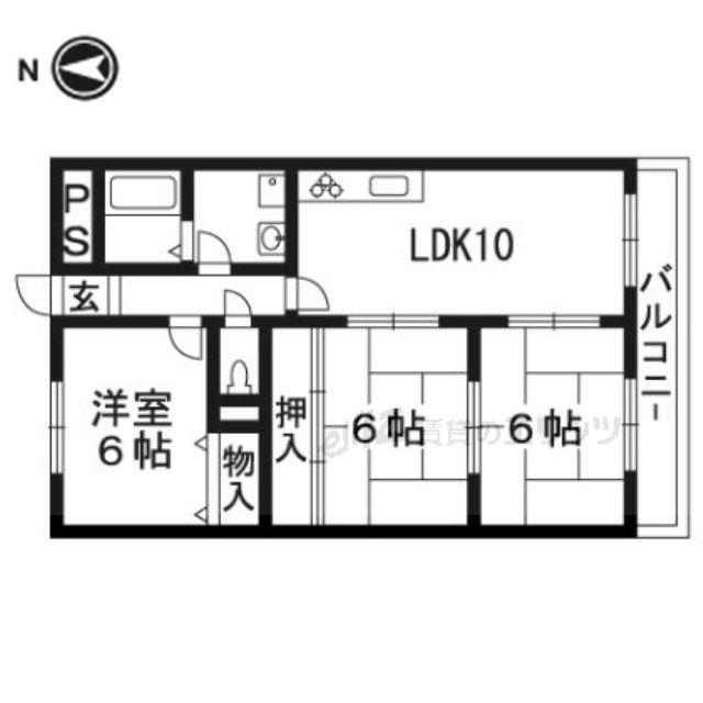ソシアルミエール(3LDK/3階)の間取り写真