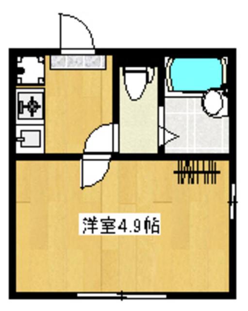 アクロコート西巣鴨(1K/1階)の間取り写真