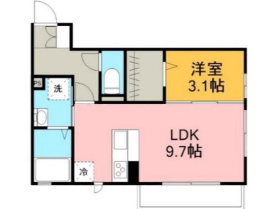 レオーネ18(1LDK/2階)の間取り写真