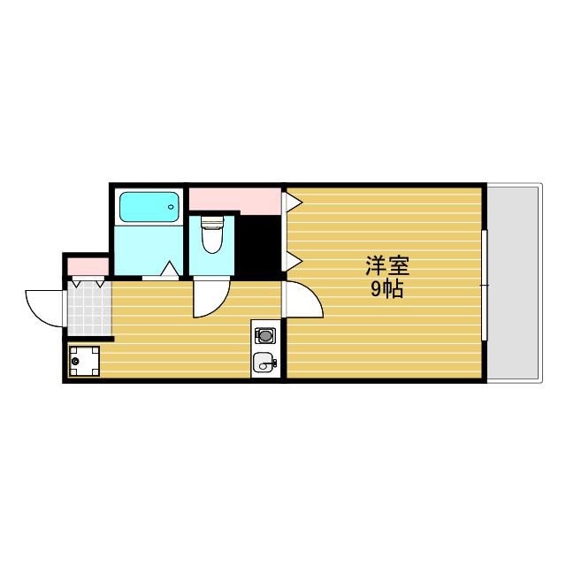 オリエントハイツ(1K/6階)の間取り写真
