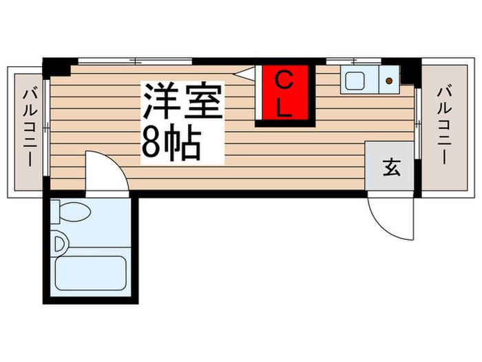 ネオステージ梅島(ワンルーム/3階)の間取り写真