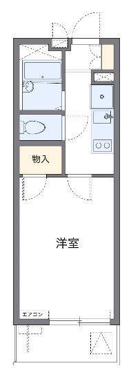 ＪＲ埼京線 大宮駅(埼玉) 徒歩7分 4階建 築16年(1K/1階)の間取り写真