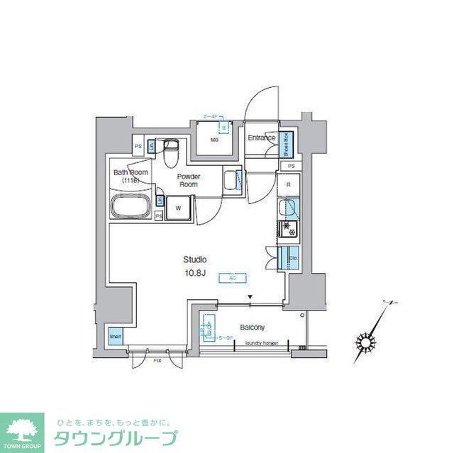 プレディアコート森下テラス(ワンルーム/6階)の間取り写真