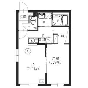 アッサンブラージュC.T.W(1LDK/3階)の間取り写真