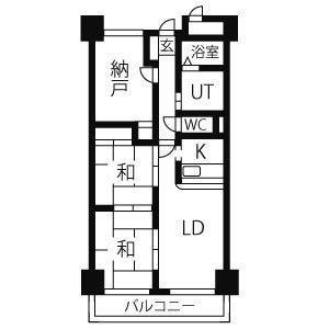 フレンドビル21(3LDK/11階)の間取り写真