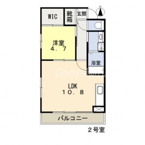 カーサあくら通(1LDK/10階)の間取り写真