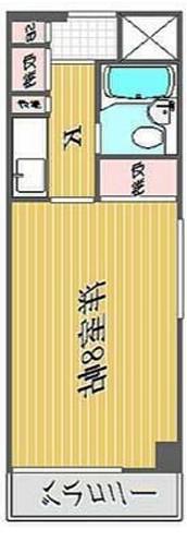 エンゼルイン大森(1K/14階)の間取り写真