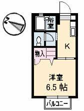 メゾンクレール(1K/1階)の間取り写真