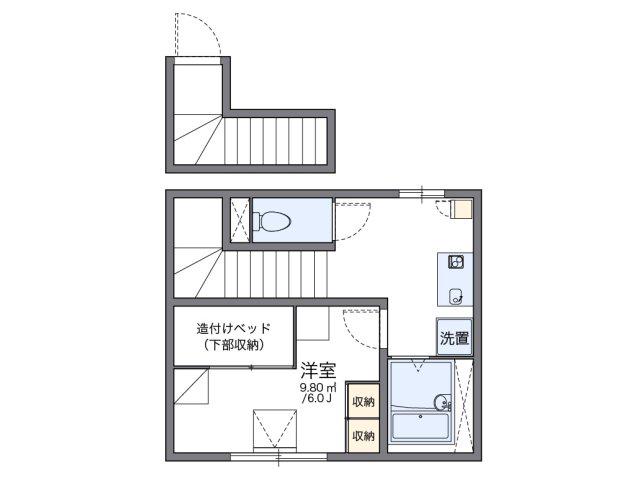 レオパレス北内(1K/2階)の間取り写真