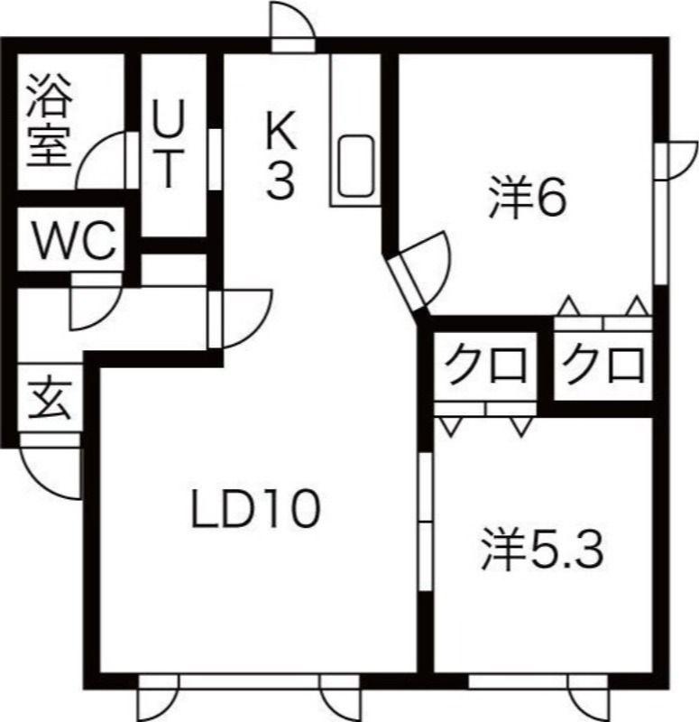 フォレスト31(2LDK/3階)の間取り写真