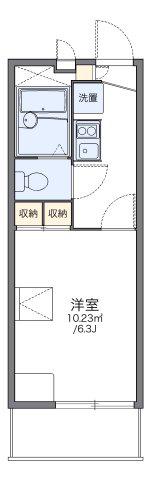 レオパレスレコルテ松ヶ枝(1K/1階)の間取り写真