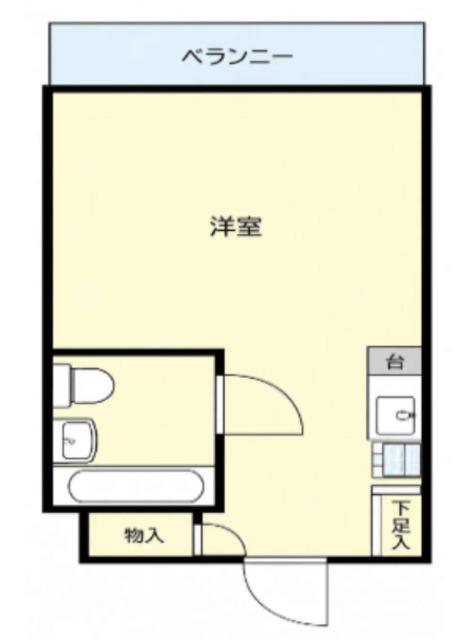 トップ立川第一(ワンルーム/3階)の間取り写真