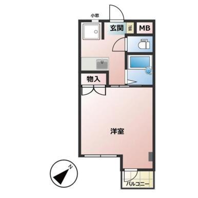 エル新大江(1K/1階)の間取り写真