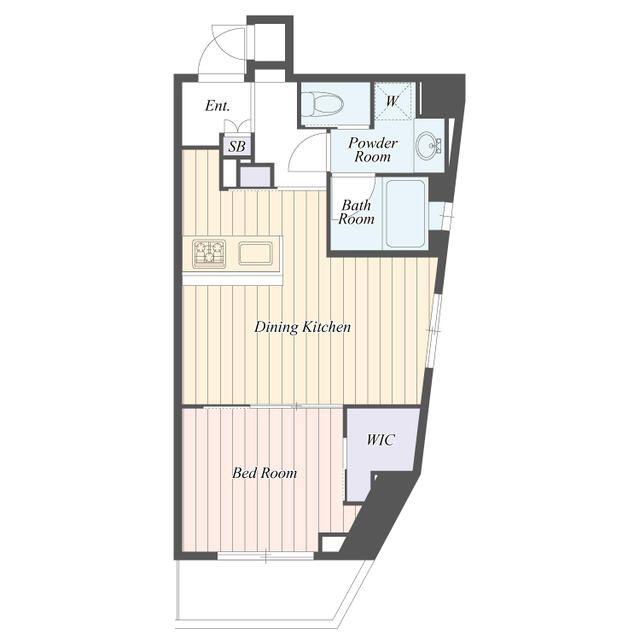 B CITY APARTMENT SUGINAMI TAKAIDO(1LDK/3階)の間取り写真