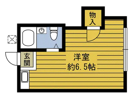 其田コーポ(ワンルーム/2階)の間取り写真