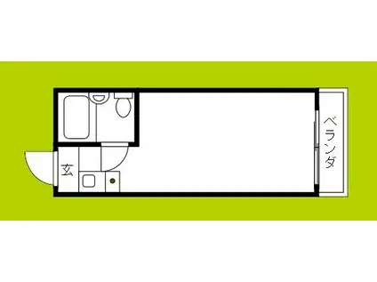 那須アーバン(ワンルーム/3階)の間取り写真