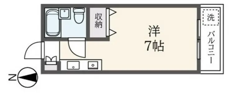 アネックス武蔵台 3階階 間取り