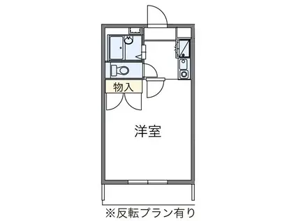 レオパレスラフォーレIII(1K/3階)の間取り写真