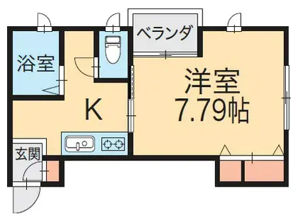 L COLLECTION 寺尾西(1K/1階)の間取り写真