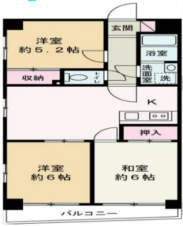 メゾンラワンデル 4階階 間取り