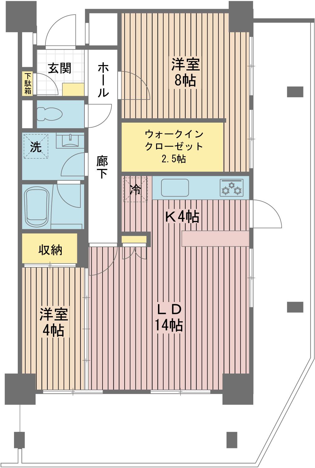 ストークマンション天満(1SLDK/2階)の間取り写真