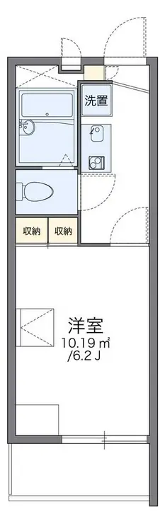 レオパレスKTII 3階階 間取り