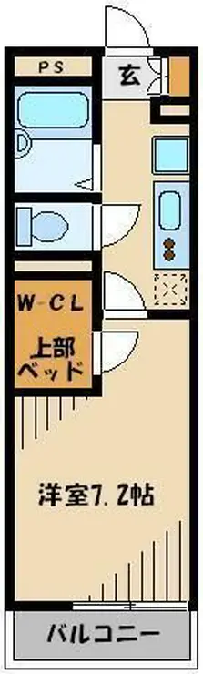 レオパレス小関 2階階 間取り