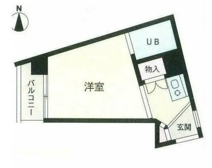 ヒサキハイツ高津 2階階 間取り