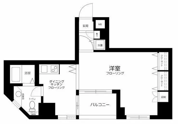 クローバーコート黒門町 7階階 間取り