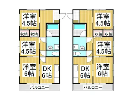 ビアン・ロジュマンF(3DK/3階)の間取り写真