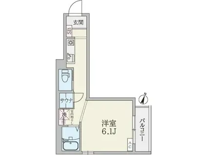 MA CACHETTE(1K/3階)の間取り写真