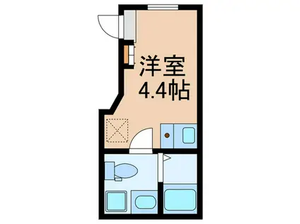 ザスカイ日本橋浜町(ワンルーム/4階)の間取り写真