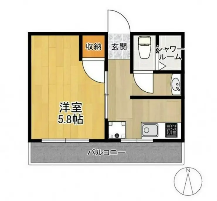 シャトー大岡山 3階階 間取り