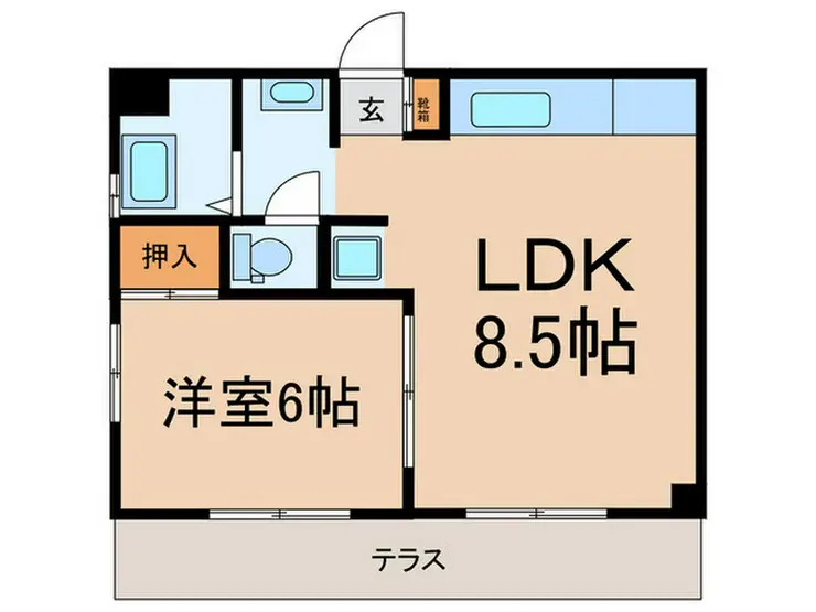 ベルメゾン山王 1階階 間取り