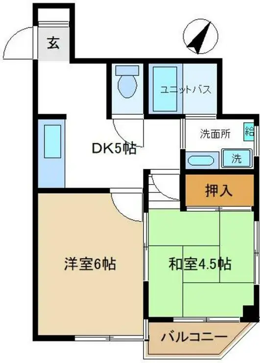 コスモタウン千代田 4階階 間取り