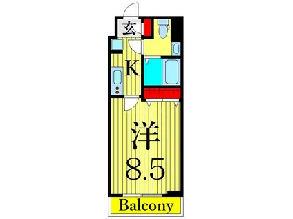 アルファコート青砥3(1K/1階)の間取り写真