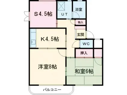 清住ハイツ 使い放題(2SK/2階)の間取り写真