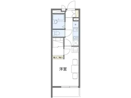 レオパレスアステック(1K/4階)の間取り写真