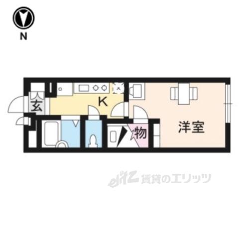 レオパレスコーポ西新道バザール(1K/3階)の間取り写真