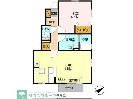 フェルミエ(1LDK/1階)の間取り写真