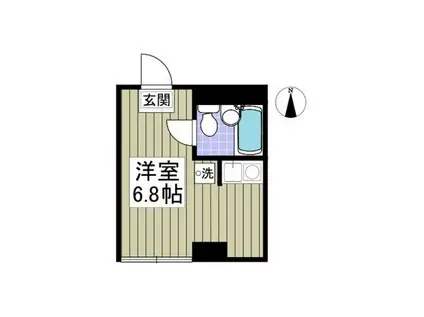 DMニューライフ湘南(ワンルーム/2階)の間取り写真