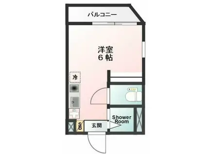 GLANBELL墨田II(ワンルーム/2階)の間取り写真