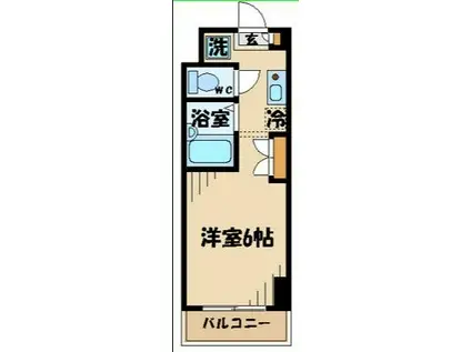 サンヴェール府中(1K/5階)の間取り写真