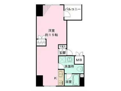 STELLA池上(ワンルーム/5階)の間取り写真